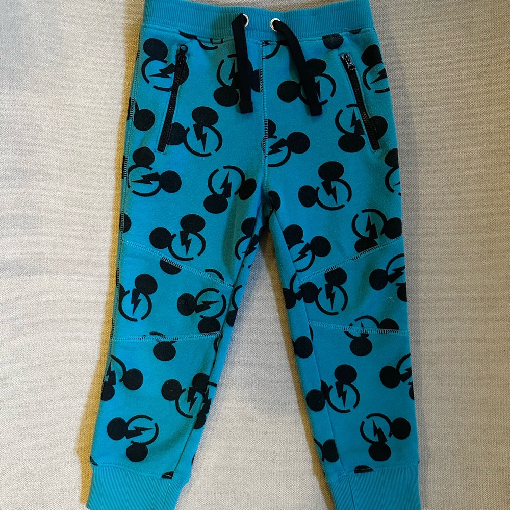 Disney Blue Mickey Mouse Kids Joggers